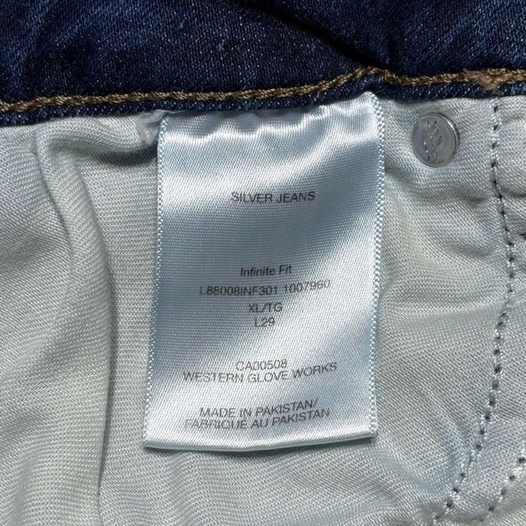 Silver Jeans Womens Extra Large Infinite Fit Skinny High Rise Stretch Classic - Picture 3 of 5